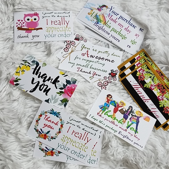 100 Thank you note cards - Picture 1 of 8